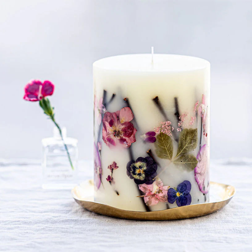 Blushing Rosewood Botanical Candle