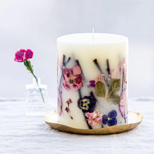 Blushing Rosewood Botanical Candle